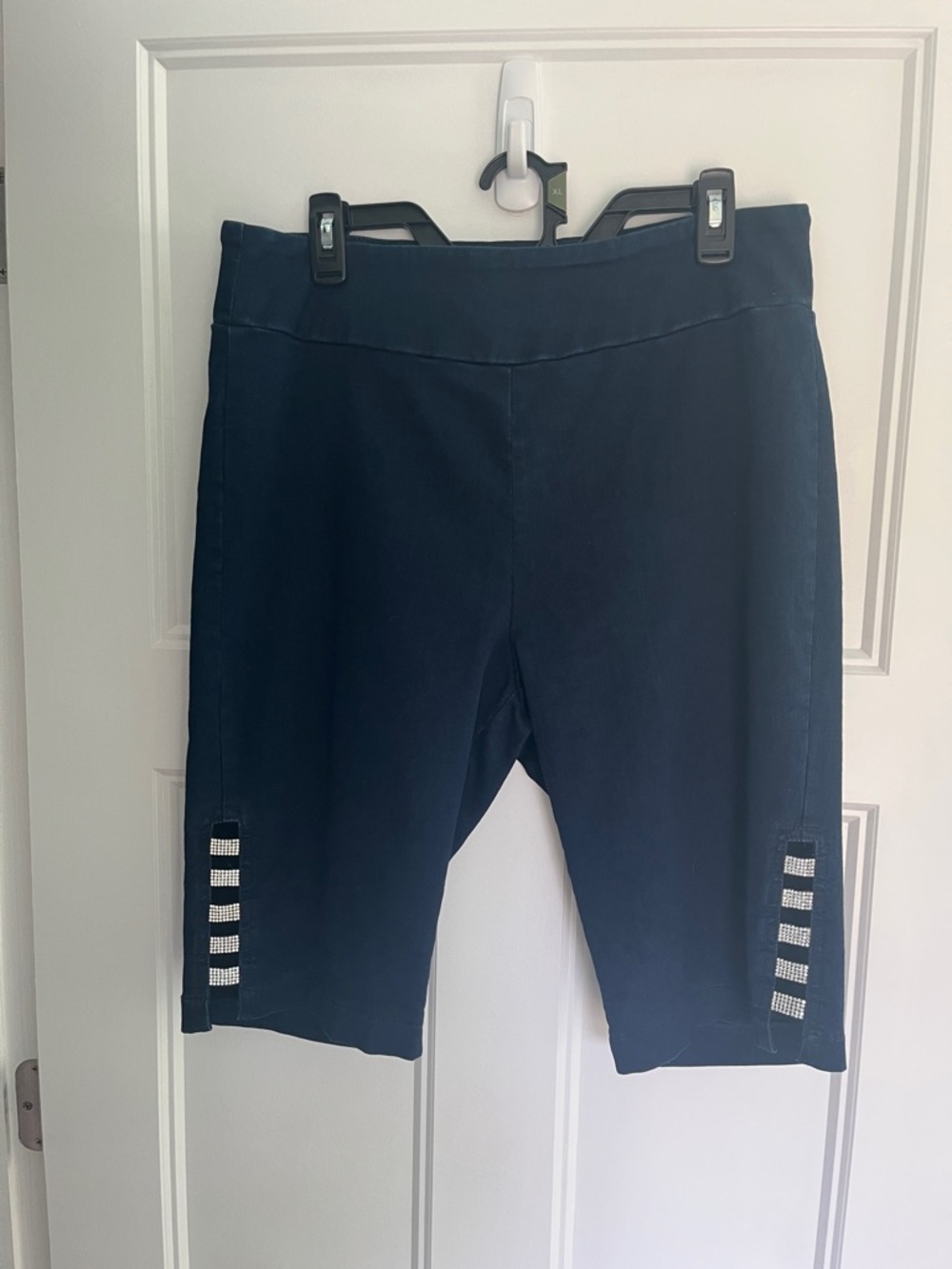 Women’s Navy Blue Shorts with Side Accents